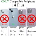 thumbnail image 4 of for iPhone 14 Plus Case Compatible with MagSafe, Luxury Love Heart Soft Phone Case, Full Camera Lens Protection Magnetic Case for iPhone 14 Plus for Women Girls (6.7") - Blue, 4 of 14