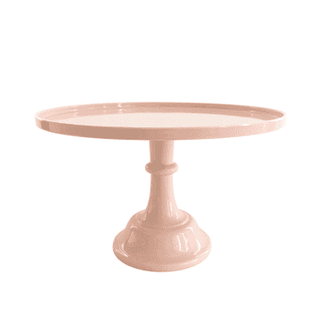 Blush Baby Light Pink Melamine Cake Stand  11.5" Pedestal for Cakes, Cupcakes & Dessert Displays