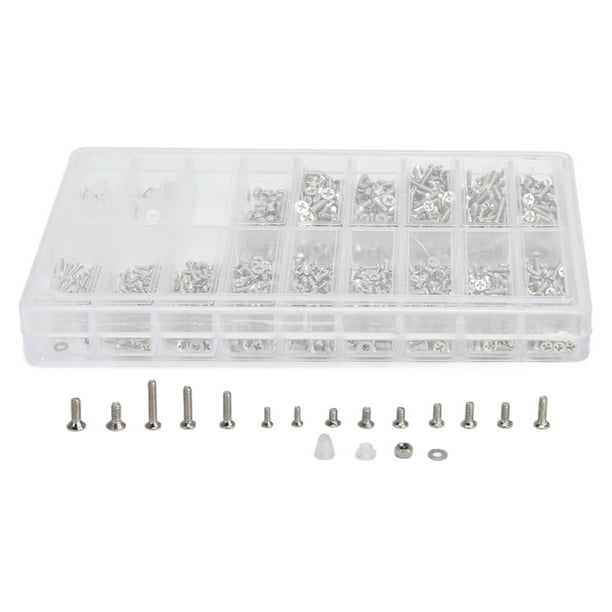 Destornillador de precisión para gafas, kit de reparación de gafas de 1000 piezas, kit de tornillos para gafas, kit de reparación de gafas, valor excepcional