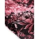 thumbnail image 5 of Falda Floral de Chiffon para Mujeres Inspire Chic, Falda Midi Bohemia de Volantes en Capas, XL Negro y Rosado, 5 of 6