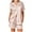 Beige, variant on cfhntfmh Satin Pajama Sets for Women Comfy Short Sleeve Buttons down Sleepwear 2 Piece Wide Leg Shorts Silk Pjs Sets Loungewear