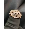 thumbnail image 5 of 1.01 Cts Round Baguette Cut Diamonds Multi-Row Engagement Band Ring In Hallmark 14K Rose Gold, 5 of 13