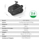 thumbnail image 5 of Alforja de bicicleta de gran capacidad de 2,6 l, resistente al agua, bolsa de cojín de asiento duro para bicicleta, 5 of 7