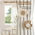 thumbnail image 2 of Cortinas SRG Rope Sunflower, paquete de 2 unidades, color crema y caqui, 2 of 7