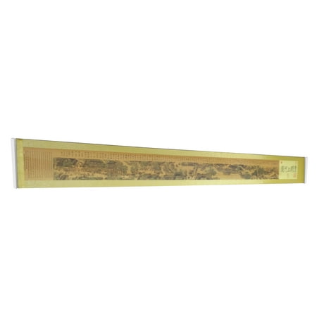 

FixtureDisplays® scroll painting wall mount bracket long chinese painting horizontal hanging 15004+2X15012