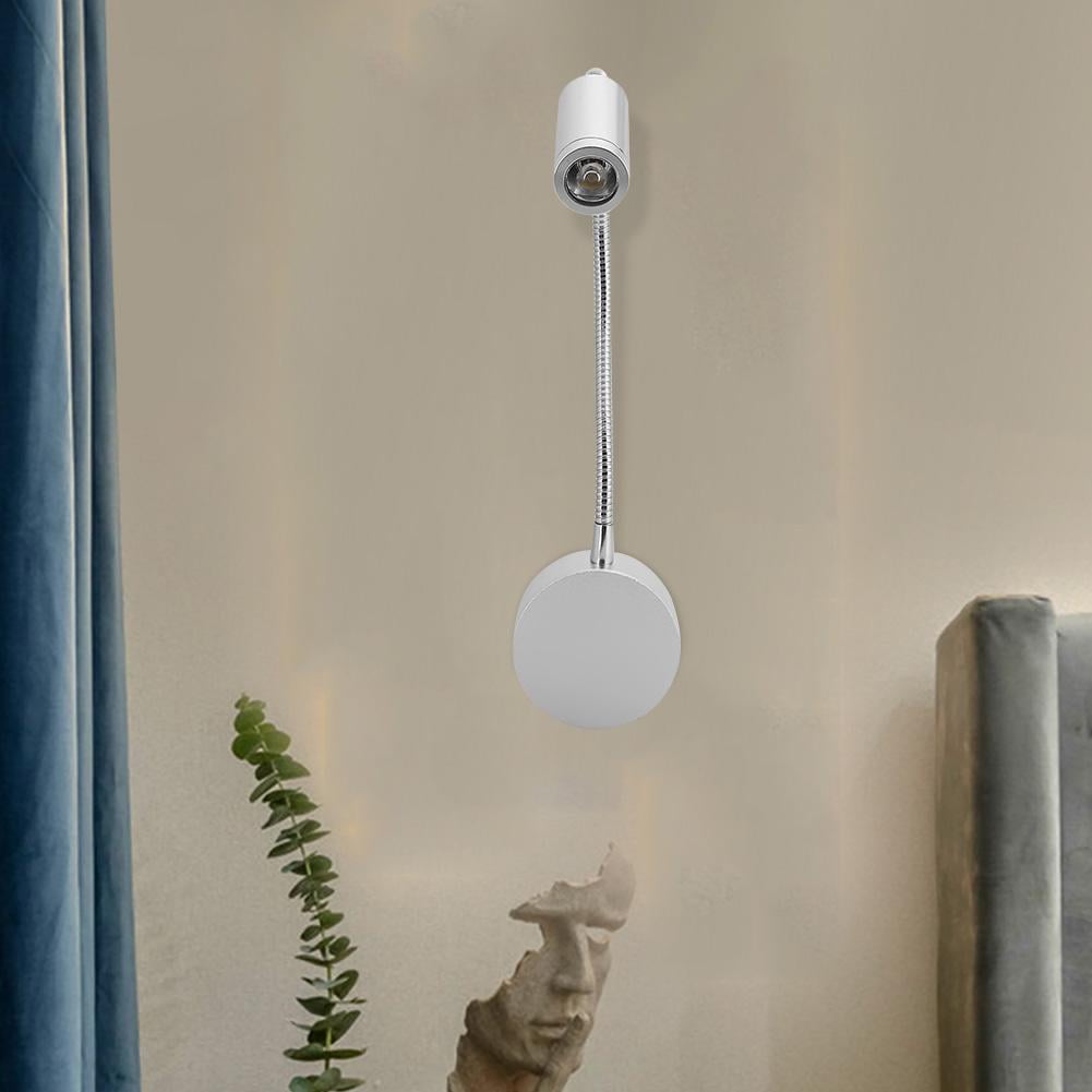 Tebru 1W Flexible LED Wall Lamp Adjustable Wall Mounted Night Light