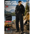 thumbnail image 5 of TELALEO Men's Heavyweight Fleece Open Bottom Sweatpants with Pockets, Elastic Waist, Gym & Casual Wear, L, 5 of 7