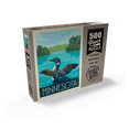 thumbnail image 2 of MyPuzzle - Minnesota: Loon, Vintage Poster - Premium 500 Piece Jigsaw Puzzle for Adults, 2 of 6
