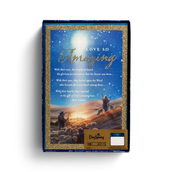 DaySpring - Love So Amazing - Roy Lessin - 18 Premium Christmas Boxed Cards and Envelopes
