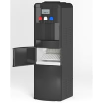 TABU 3 in 1 Water Dispenser with Ice Maker, Cold/Hot Temperature, 3 or 5 Gallon, Top Loading,Black