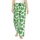 thumbnail image 1 of Balery Green Leaves Pantalones de pijama para mujer, pijamas ultraligeros, pantalones de estar por casa-Medium, 1 of 6