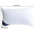 thumbnail image 2 of LutIedan 2PCS Hotel Grade Pillow Core Hypoallergenic Down Alternative Support for Back Stomach Sleepers Plush Soft Machine Washable Bed Pillow Core, 2 of 5