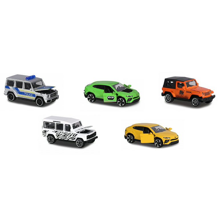 4x4 SUV Giftpack 5 piece Set 1/64 Diecast Model Cars by Majorette 