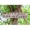 thumbnail image 2 of Wilson, Emily M. 24x17 White Modern Wood Framed Museum Art Print Titled - Castroville-Texas-USA-Sign warning snakes in the Texas Hill Country, 2 of 4