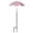 Pink, variant on Umbrella Adjustable Angle Metal Stake Garden Shade Umbrella Waterproof Polyester Pot Sun Umbrella for Potted Seedlings Garden Bed Sun Protection(Yellow-133X64X64cm)