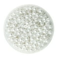 thumbnail image 2 of 500 Unids 6mm Redonda De Plástico Pearl Spacer Beads DIY Craft Blanco Sunnimix Perlas de imitación de perlas, 2 of 6