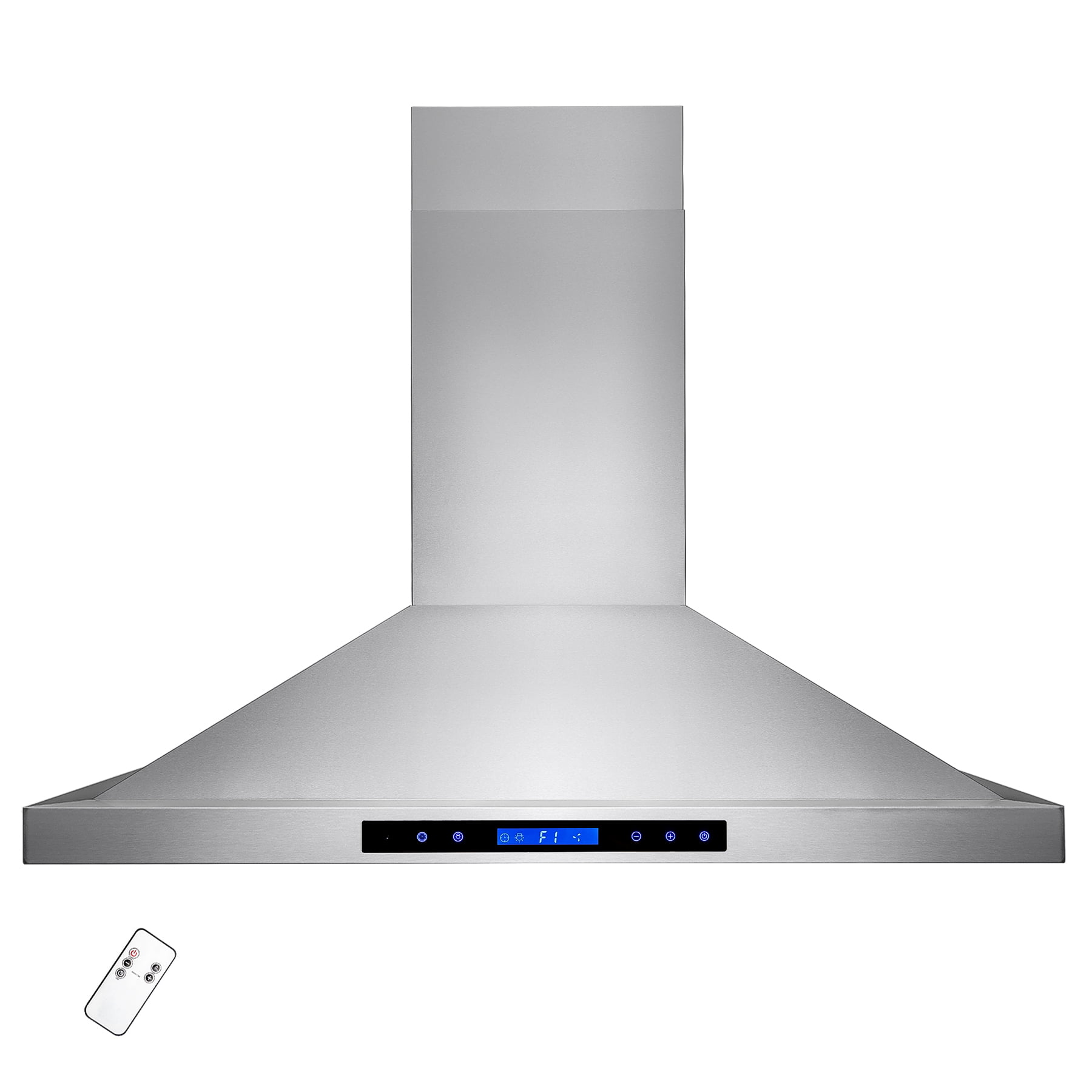 AKDY 36 Island Mount Stainless Steel Both Side Range Hood W/Baffle Filter Remote Control Kitchen Stove Vent 