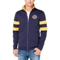 thumbnail image 1 of Club Room Mens Fleece Varsity Jacket, Blue, XX-Large, 1 of 1