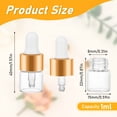thumbnail image 3 of ACDANC 20 Pack Mini Dropper Bottle for Cuticle Oil,1Ml Small Sample Essential Oil Dropper Bottles for Travel,Clear Empty Vials for Cosmetic Perfume, 3 of 8