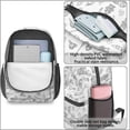 thumbnail image 4 of Fireman and Bucket White Pattern 17" School Backpacks for Teens,Waterproof Oxford Fabric,S-Shape Padded Straps for School,Travel,Hiking,Camping, 4 of 6