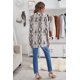 thumbnail image 1 of ABPHQTO Camisa de mujer con bolsillos y estampado de serpiente salvaje, 1 of 5