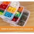 thumbnail image 5 of Craft Organizer Box,Bexikou Plastic Craft Supplies Organizer with 18 Compartments,Craft Storage Organizer Container for Arts and Crafts Toy Fuse Beads Jewelry Beauty Supplies (6.5*6.5*5.11inch), 5 of 6