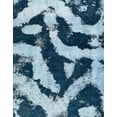 thumbnail image 1 of Ahgly Company Indoor Rectangle Abstract SkyBlue Abstract Area Rugs, 2' x 5', 1 of 6