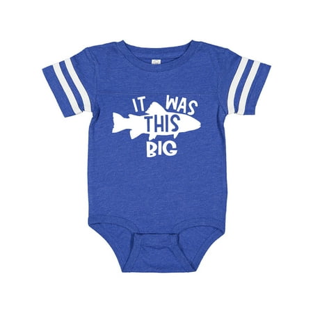 

Inktastic It Was This Big Fishing Humor Gift Baby Boy or Baby Girl Bodysuit