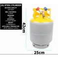 thumbnail image 3 of OUYAWEI Réservoir de Récupération Capacité 30 lbs, Réservoir de Récupération Ac avec Passage Gratuit, Double Poignée Flexible, Poignée Antidérapante Réutilisable, Réservoir de Récupération pour Maison, 3 of 9