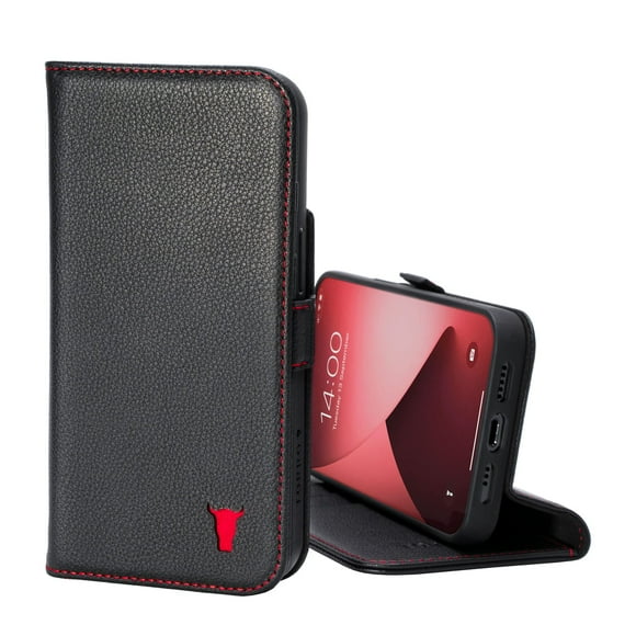 Funda de cuero TORRO compatible con iPhone 12 Pro Max negra