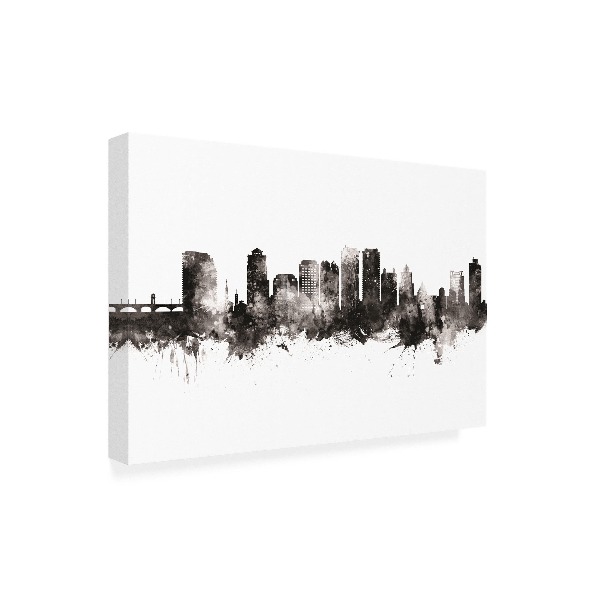 Michael Tompsett 'West Palm Beach Florida Skyline' Canvas Art