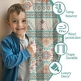 thumbnail image 3 of Blackout Kids Curtains,Boho Bohemia Geometric Pioneer Flower Childrens Insulated Curtains Set Of 2,Bedroom Essentials,Toddler Room Decor 42"x54"(106x137cm), 3 of 4