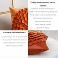 thumbnail image 6 of WNEXOPE Scandinavian Style Solid Color Leaf Pillow Cover - Soft and Comfortable Decorative Cushion for Sofa and Bedroom, 6 of 7