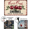 thumbnail image 4 of 1pc Vintage Metal Tin Sign Iron Wall Decor for Bars Restaurants Cafe Pubs Rectangle Cherry 300x200x2.2mm, 4 of 7