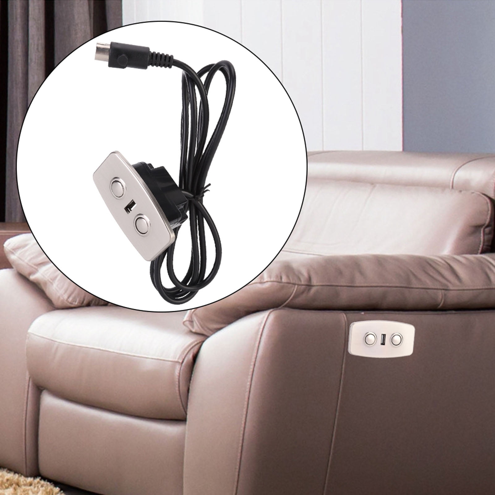 Electric Recliner Parts 2 Button Electric Switch For Reclining Couch Abs Hand Controller Electric Recliner Chair Sofa Lifting 2 Button Hand Switch With Dual Usb Walmart