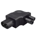 thumbnail image 3 of Strhowill 5 PCS 90-Degree Left Angle C8 to C5 Power Adapter, Figure-8 Male to Cloverleaf Female Connector,for Laptop and Electronics Power Cables, 3 of 8