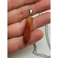 thumbnail image 5 of Elegant Silver Tone Carnelian Point Necklace - Daily Necklace, 5 of 8