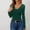 Green, variant on Aloohaidyvio Women's Lace Deep V Neck Long Sleeve Low Cut Crop Top Slim Fitted T Shirt Fall Going Out Shirts Black
