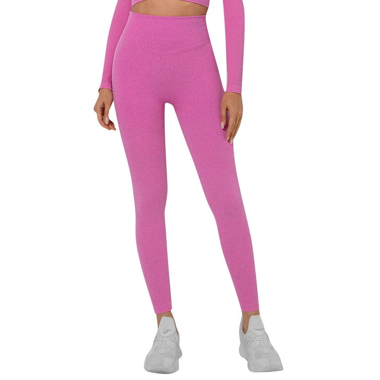 Pink seamless workout tight online
