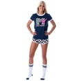 thumbnail image 6 of MTV Music Television Women's 3 Piece Matching Pajama Set - Boxer Shorts, Shirt, And Slipper Socks, 6 of 7