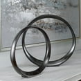 thumbnail image 5 of Uttermost Orbits Contemporary Aluminum Ring Sculptures in Nickel (Set of 2), 5 of 7