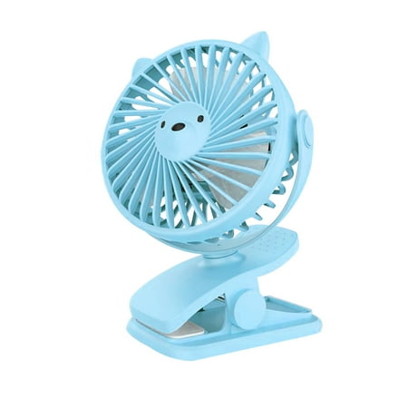 

iaksohdu Mini Portable USB Rechargeable Folding Clip On Home Office Desktop Cooling Fan
