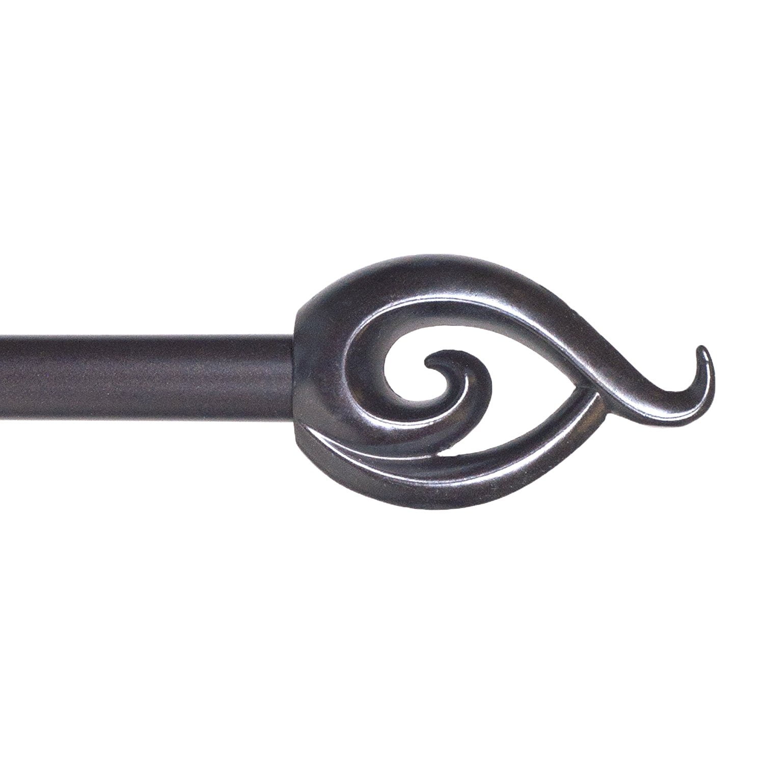 Flame Curtain Rod 3 4 62 144 Inch Rubbed Bronze Set Includes 0 75pole 2 Finials Mounting Brackets 6 S Wall Anchors By Lavish