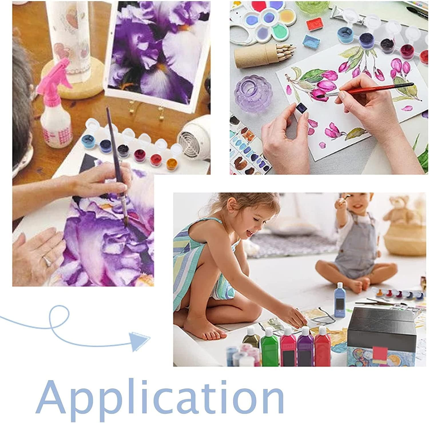 3ml 6 box Plastic Empty Paint Palette Paint Box Art School Supplies Clear 16.8x2.1x1.5cm Capacity: 3ml