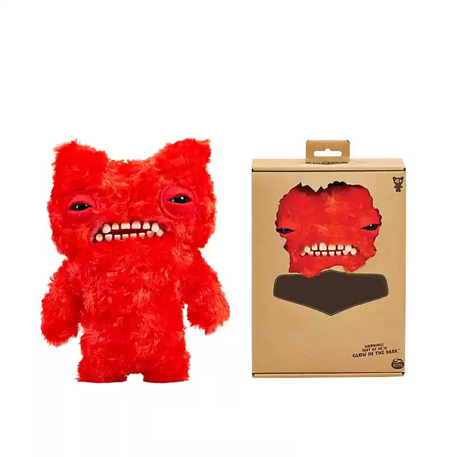 FUGGLER 赤いモンスター風ぬいぐるみ HIXOWIA Fuggler Funny Ugly Monster Fugg Glow, 9