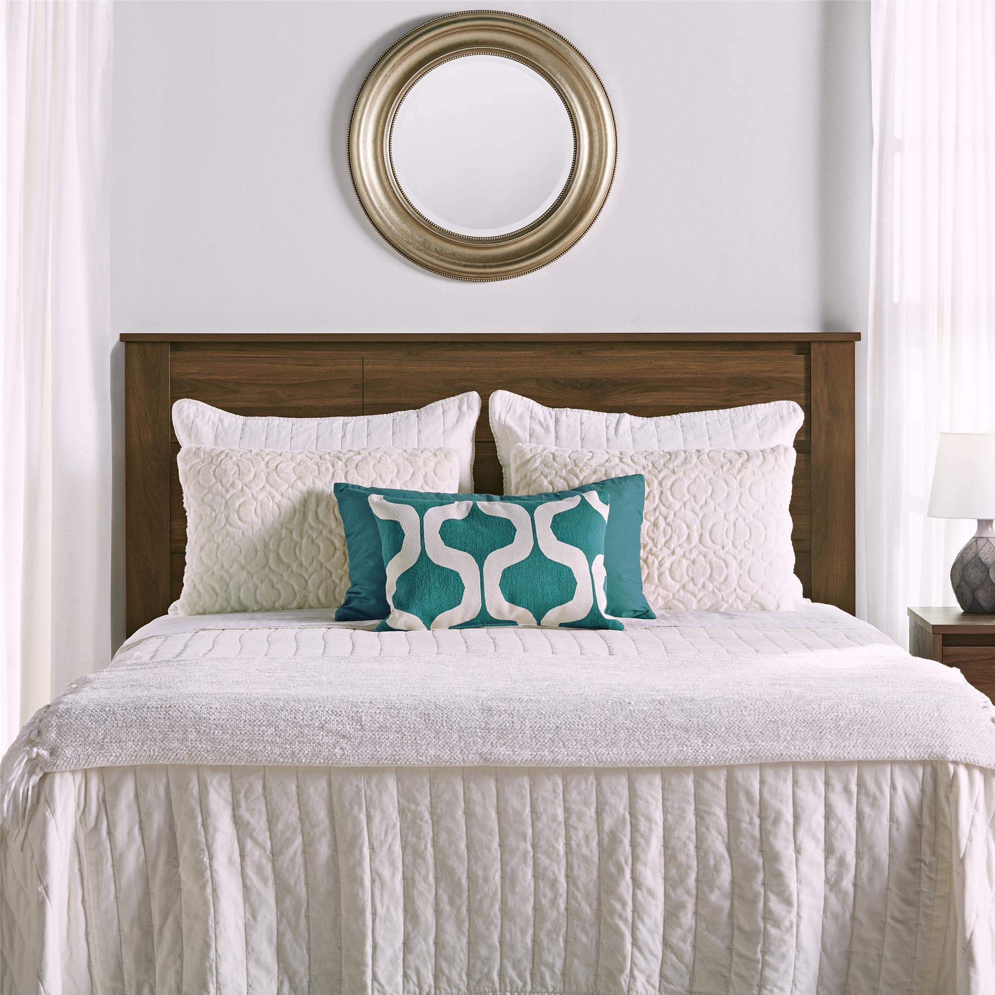 Ameriwood Home Atlas Queen Headboard Walnut Com