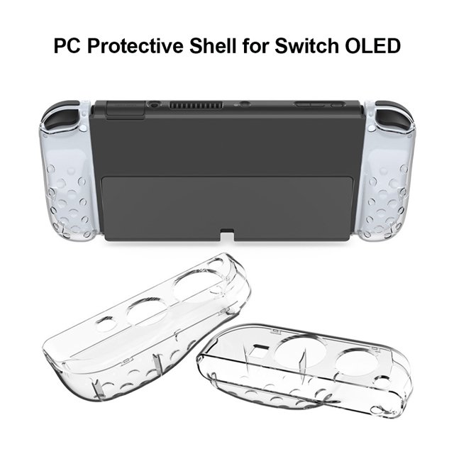 Carcasa rígida protectora de host transparente para PC desmontable para consola NS OLED Hugtrwg Nuevos Originales