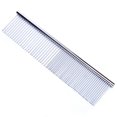 thumbnail image 2 of Boao Stainless Steel Pet Comb Pet Grooming Comb Rounded Teeth Dog Comb For Large, Medium And Small Dogs And Cats With Tangled Short / Long Hair, 19 X 3 Cm, 2 of 9