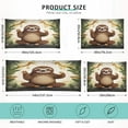 thumbnail image 3 of GZHJMY Funny Sloth Zippered Velvet Pillowcases,Super Soft and Cozy Luxury Plush Pillow Case Bed Pillow Pillowcases,King Size 20x40 in Home Decor, 3 of 7