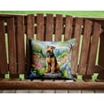 thumbnail image 2 of Airedale Terrier Spring Garden Throw Pillow 14 in x 14 in, 2 of 4